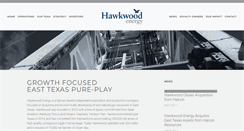 Desktop Screenshot of hawkwoodenergy.com